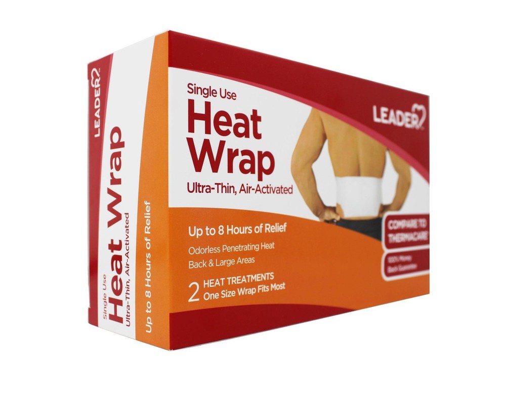 Leader Heat Wrap, Ultra-Thin, Air-Activated, Back & Large Areas, 2 ea - 2 Pack