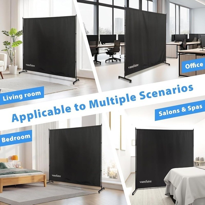 Mobile Room Divider W/ Locking Caster Wheels Office Classroom & Studio Use