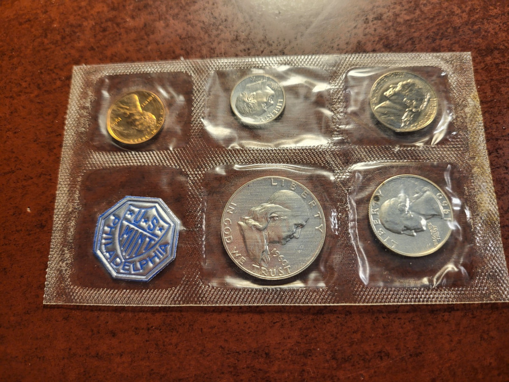 1960 Proof Set, Flat Pack, OGP Philadelphia     inv04    u167