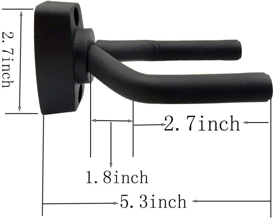 Securely Store Your Instruments: 6 Pcs Adjustable Wall Mount Guitar Hangers