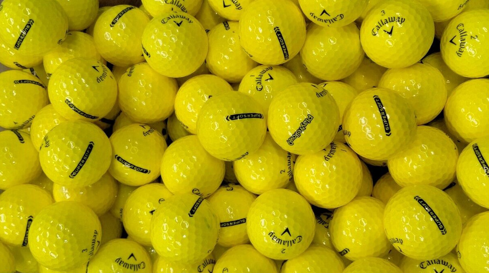 3 Dozen Callaway SuperSoft  Golf Balls - 4A/5A - Yellow