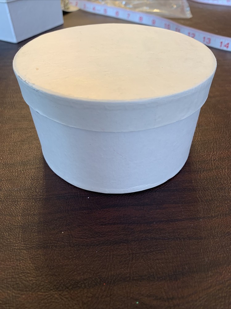 Cardboard Craft Decorating Box Round  New
