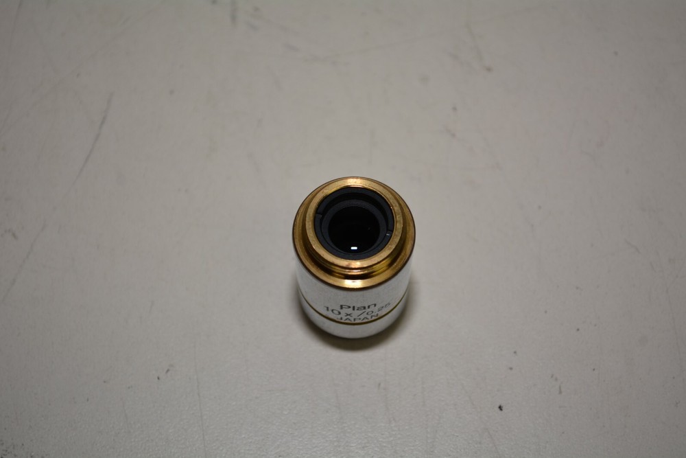 Olympus Plan 10X/0.25 Oil Infinity Corrected Microscope Objective Lens #W557