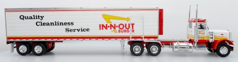 1:43 Peterbilt 359 Tractor Trailer: In-N-Out Burger