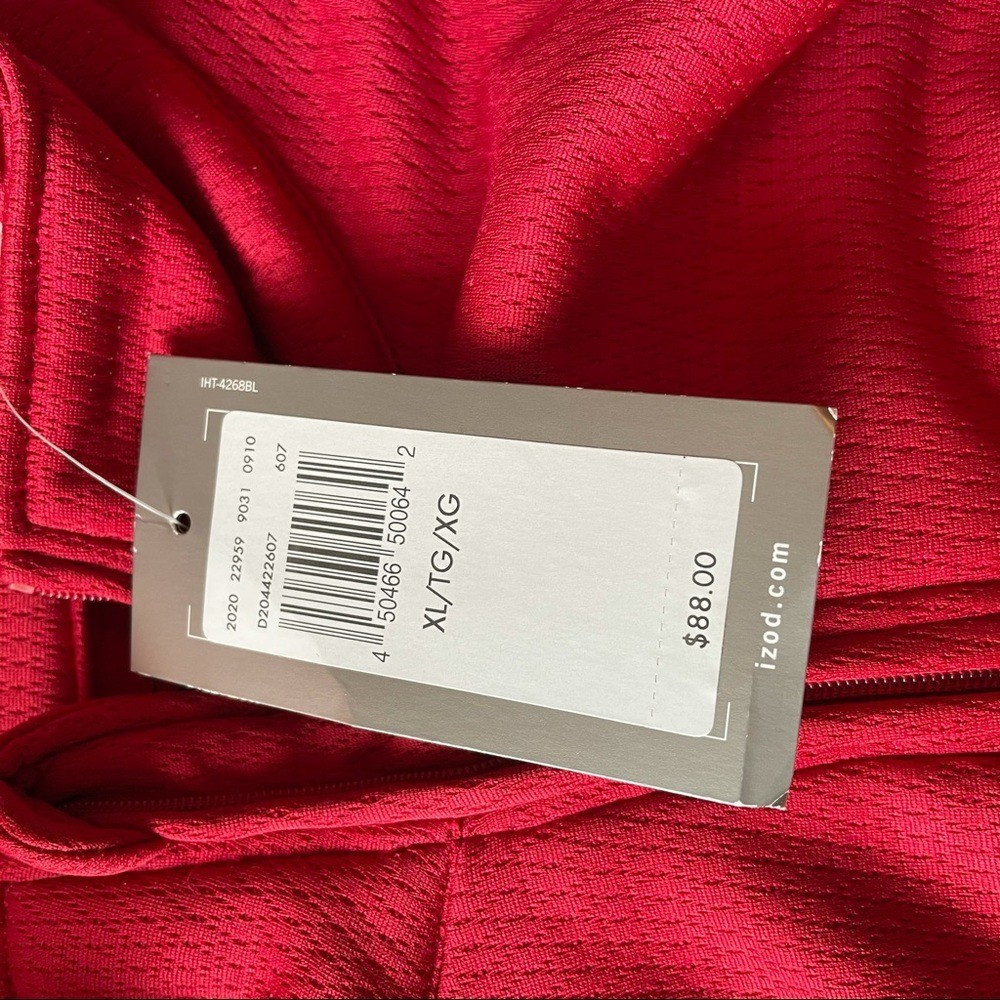 Izod golf XFG red pullover cool FX Size XL