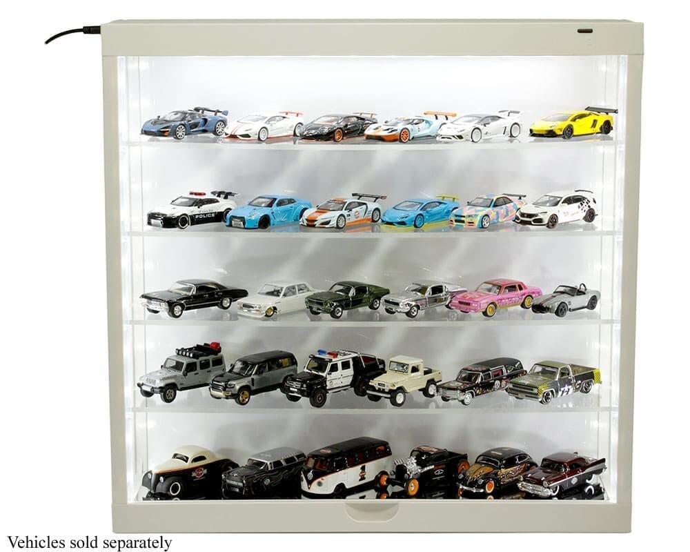 Showcase 5-Tier LED Wall Mountable Display Case - MiJo MJ8850W