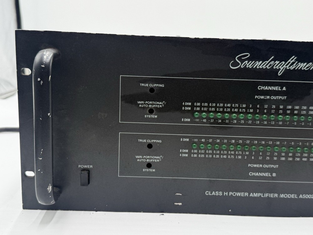 Soundcraftsmen A5002 power amp -read description-