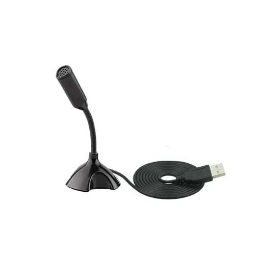 Microphone，Adjustable gooseneck mini for Laptop/Desktop Computers USB