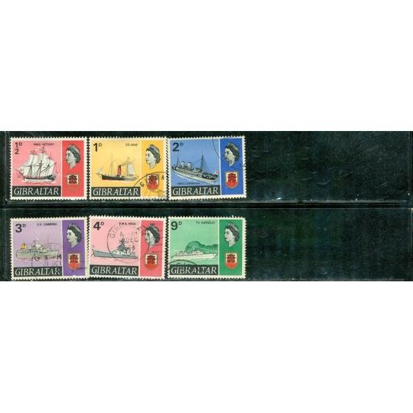 Gibraltar Ships , 6 stamps