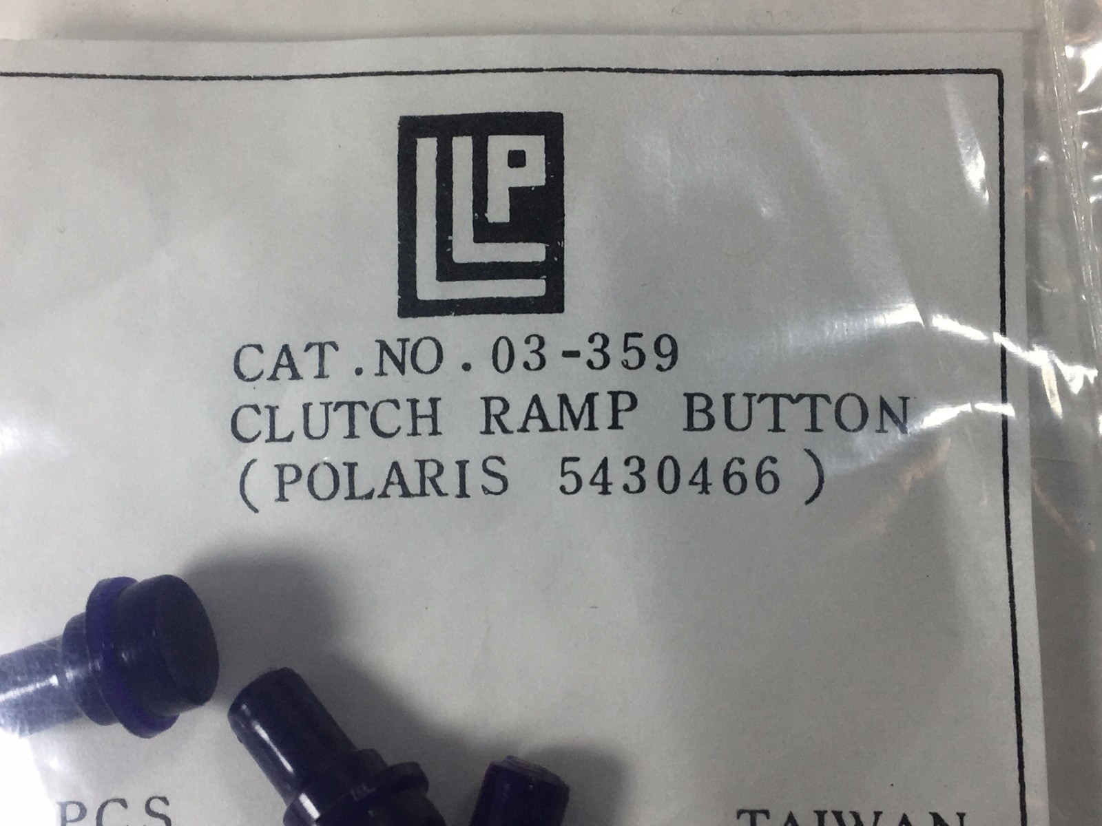 3 PK POLARIS SNOWMOIBLE 1973 & UP SECONDARY CLUTCH CAM BUTTONS / SHOES 5430466