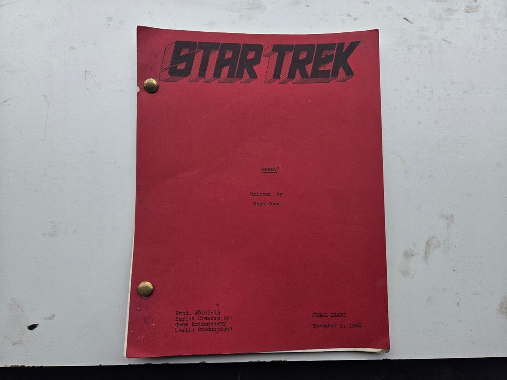 Star Trek "Arena" Final Draft by Gene Coon TV Script