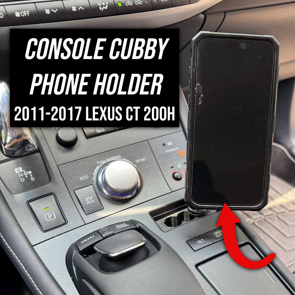 Console Cubby Phone Holder for 2011-2017 Lexus CT 200h