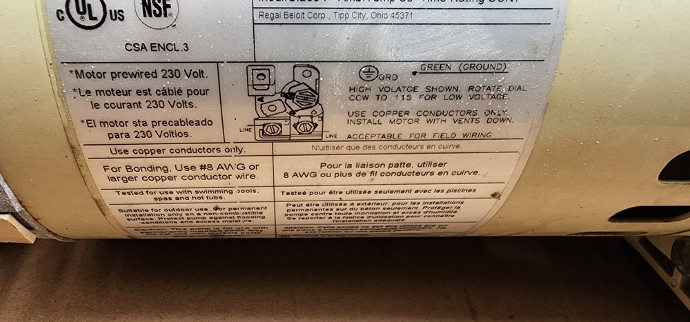 Pentair Superflo 0.94 HP Pool Pump