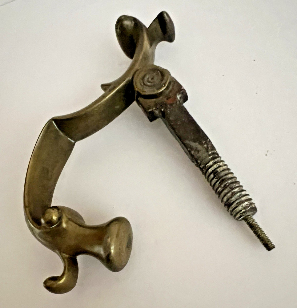 VICTORIAN ANTIQUE LARGE HEAVY SOLID BRASS DOCTORS DOOR KNOCKER