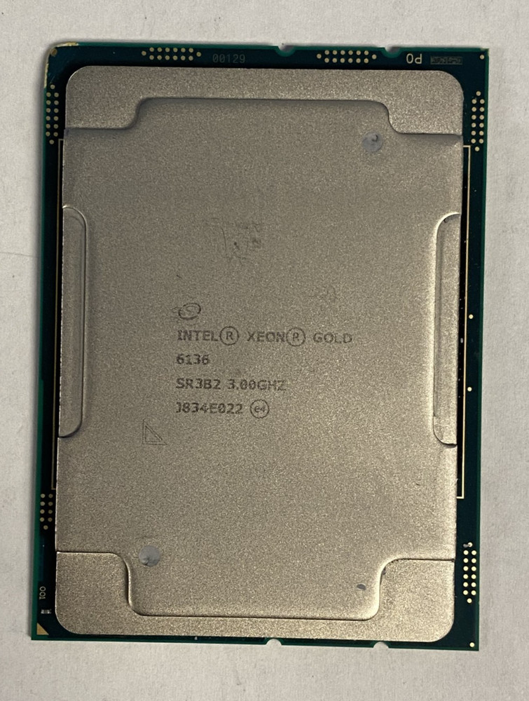 Intel Xeon Gold 6136 SR3B2 3.00GHz 12-Core 24.75 MB CPU Server Processor