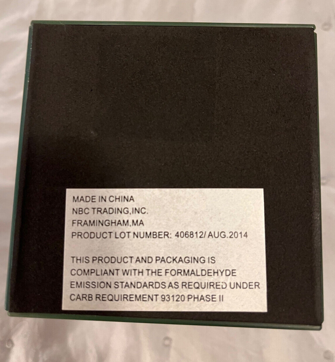 Bella Lux Mirror Glitter Bathroom Container Box Jar w Lid 5 3/8"x4"