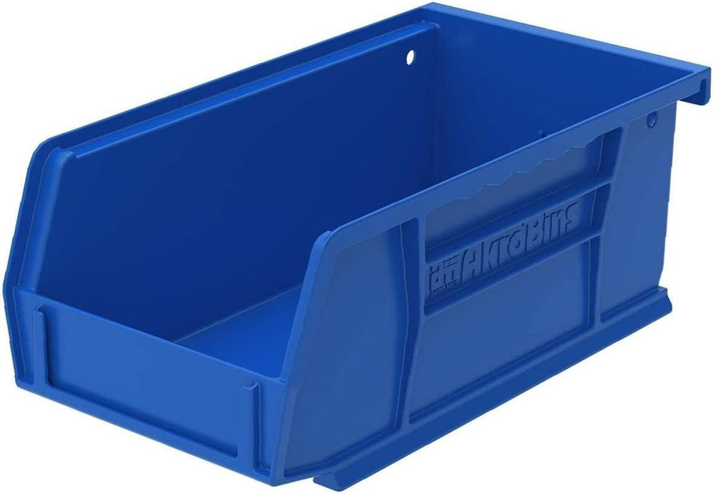 30220 Akrobins Plastic Storage Bins, Space-Saving Stackable Bins for Garage, Pan