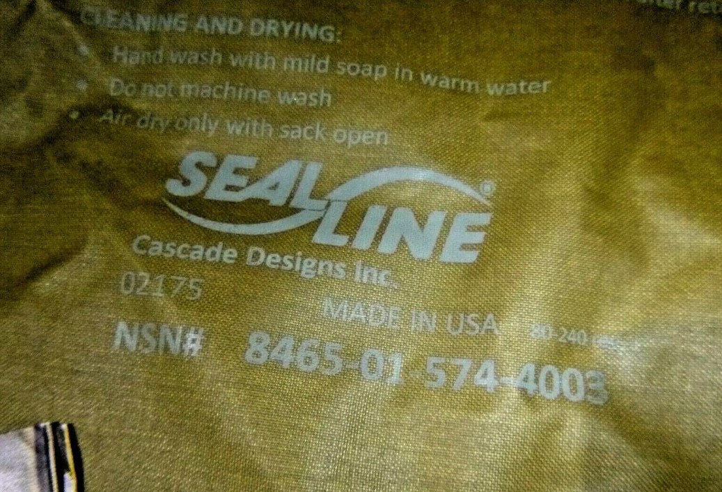 USMC SealLine Sleep System Waterproof Compression Sack used good USGI bag coyote