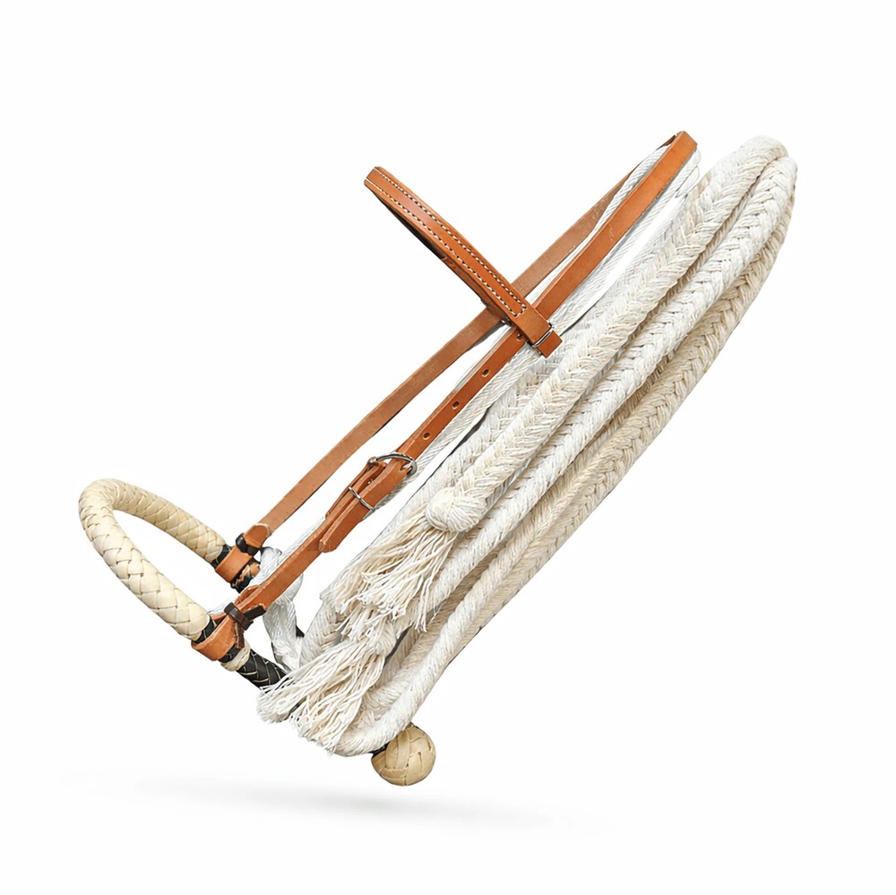 Western Horse Black Bosal Breaking Training Hackamore