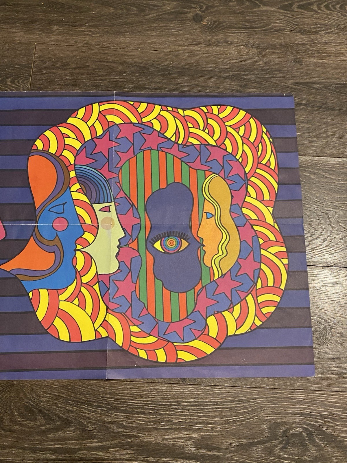 VINTAGE ELECTRIC LAST MINUTE POSTER PSYCHEDELIC JANIS JOPLIN EYE MAGAZINE PARKER