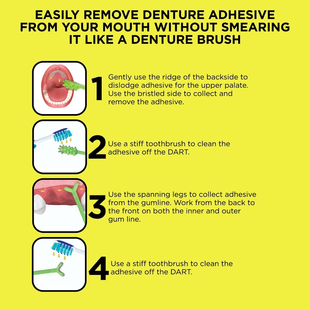 Denture Gel Adhesive Remover - Effective Hard Plastic Solution for Quick Removal