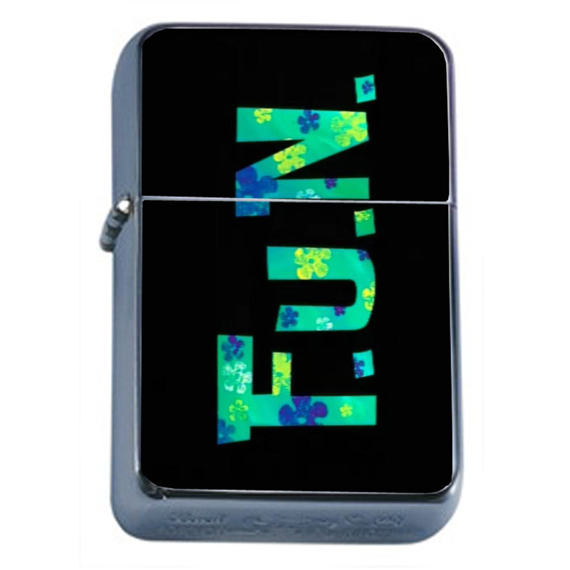Fun Em1 Flip Top Oil Lighter Wind Resistant