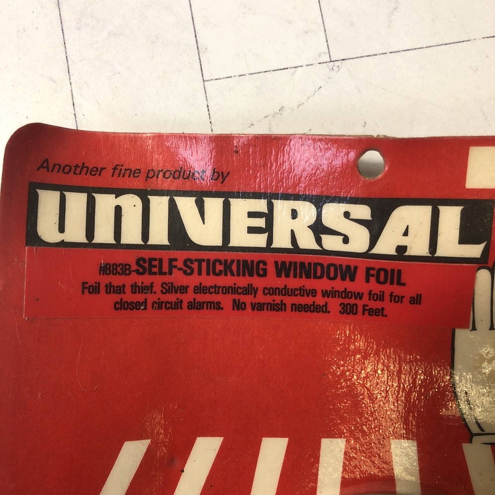 Universal Self-sticking Window Foil 883B Universal Security Instruments 300 FT