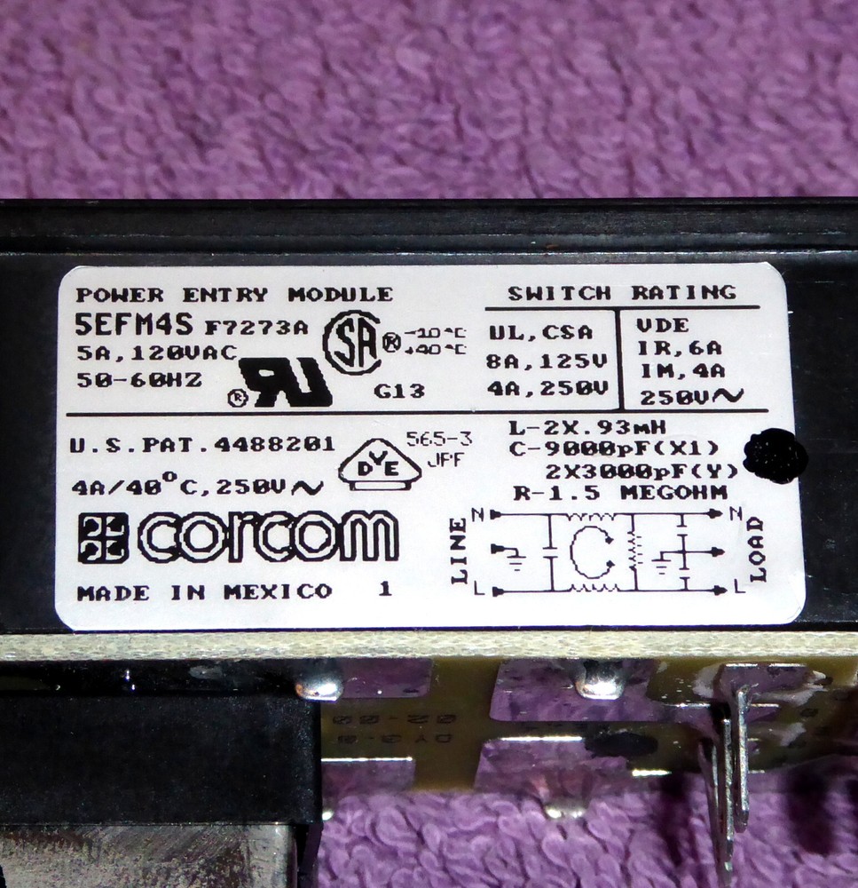 CORCOM 5EFM4S Power Entry Module