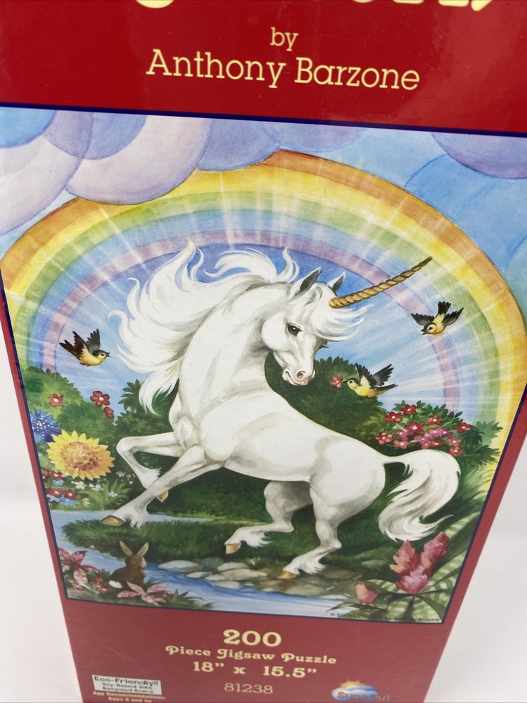 Unicorn By Anthony Barzone 200 Pc. Puzzle-Sealed