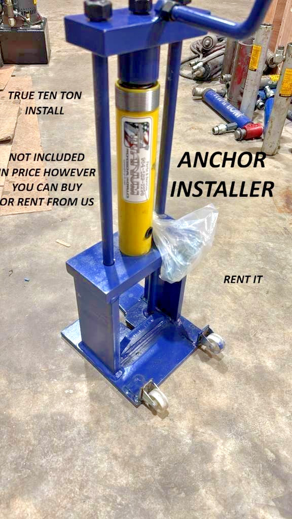2 Floor Anchor Pot FRAME MACHINE 1 OF BEST ANCHORS REAL 10 TON HOLD HEAVY DUTY