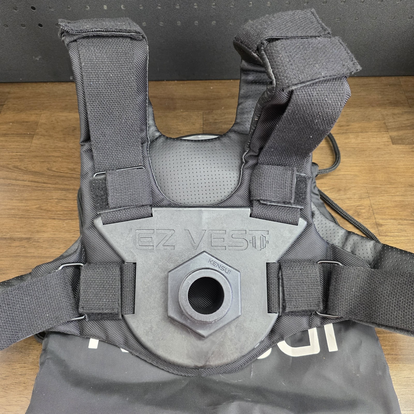 Kensui EZ-Vest Version 1 Weighted Vest Black Nylon One Size Plate Loaded
