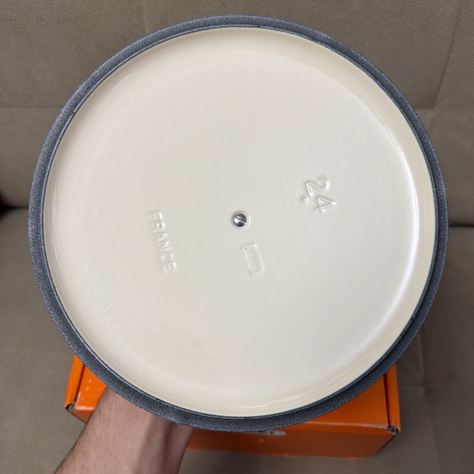 Le Creuset Risotto Pot 24cm 9.5" 3.5qt Meringue