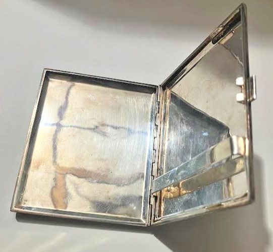 Antique Engraved 800 Silver Cigarette Case