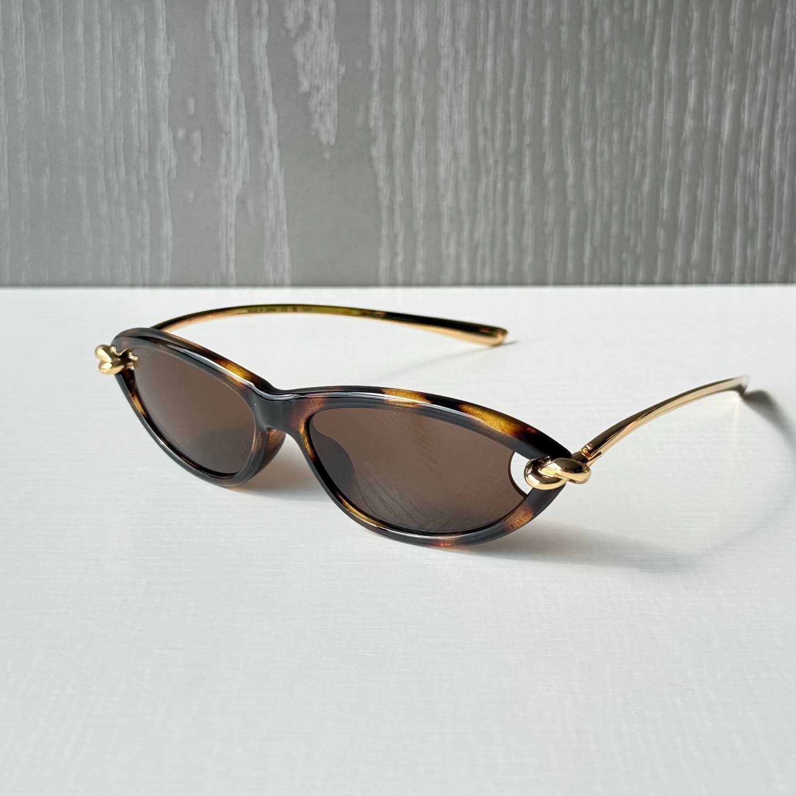 Bottega Veneta BV1390/S 002 Tortoise Gold Brown Sunglasses 56-15-145