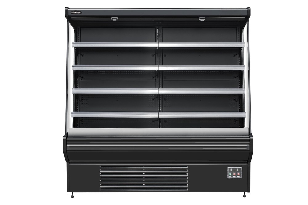 Fricool 77" Vertical Open Air Cooler Display Case Refrigerator NEW
