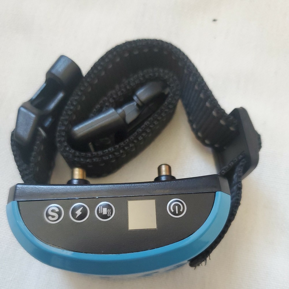 No Bark Training Collar w/Smart Detection Vibration & Harmless Shock-Blue