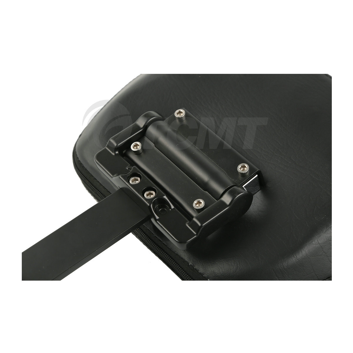 New Black Plug-In Driver Rider Backrest Pad Fit For Harley Road Glide King 97-24