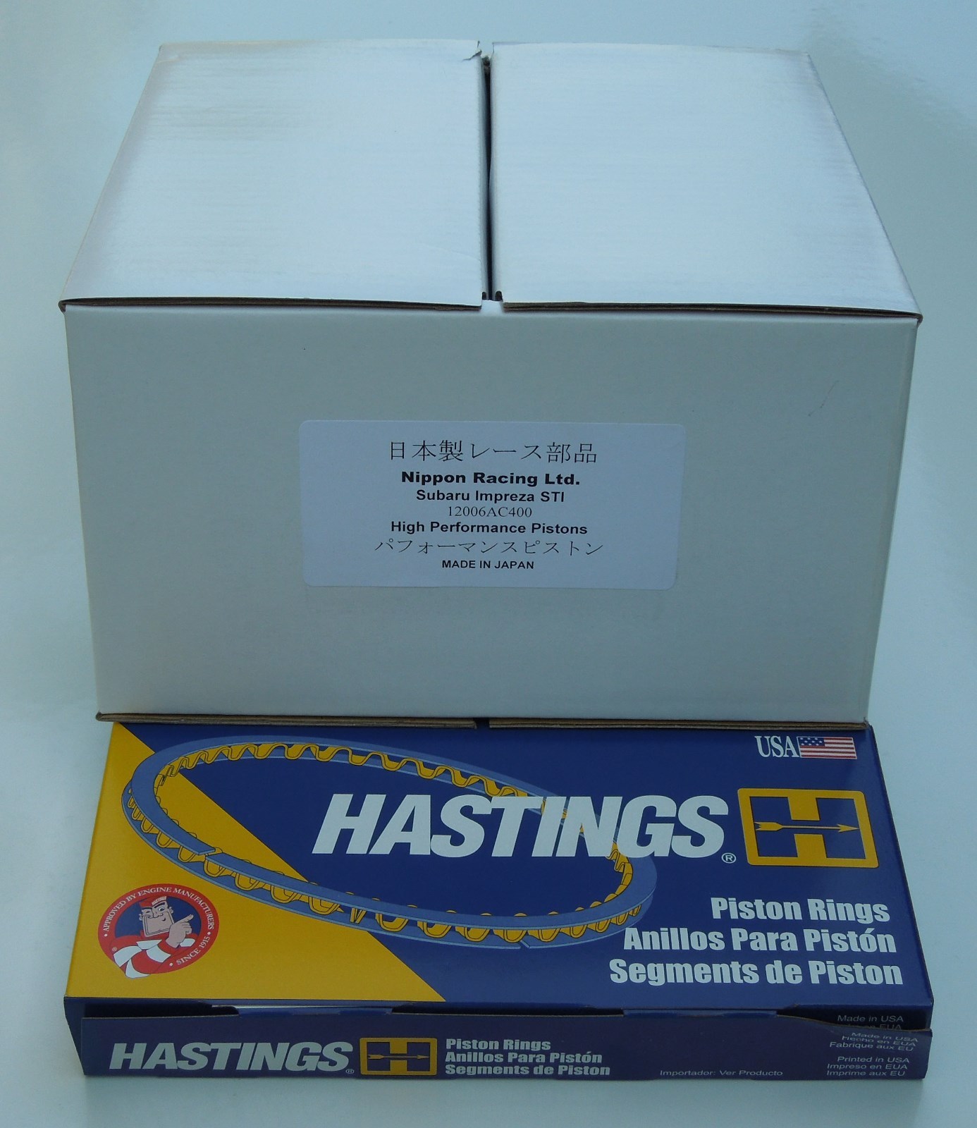 JDM NIPPON RACING FITS SUBARU EJ25 EJ257 TURBO PISTONS STI WRX +010 99.75MM