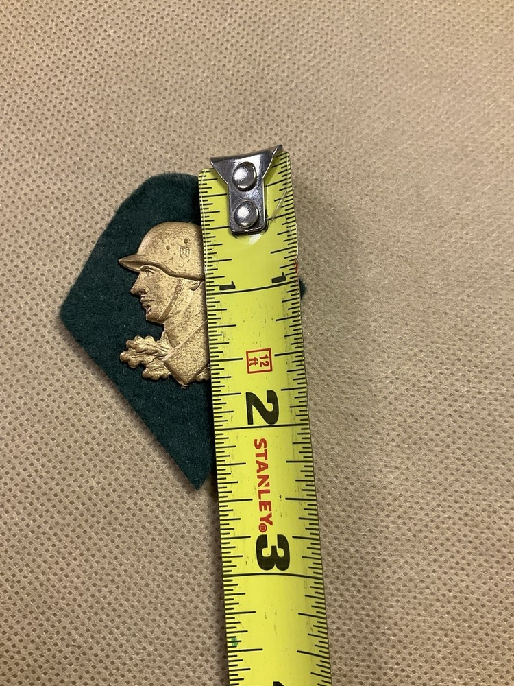 WWII German Soldier Head Tinnie Patch