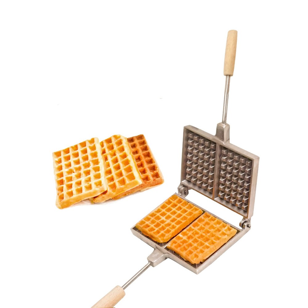 FORM FOR BAKING THICK WAFFLES (WAFFLE IRON) RECTANGULAR "BELGIAN VIENNA WAFFLES"