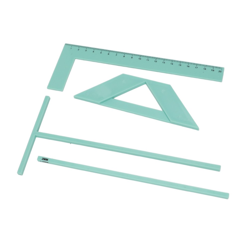 Complete Bookbinding Ruler Kit Acrylic Multifunctional Book Cover Maker Kit WT