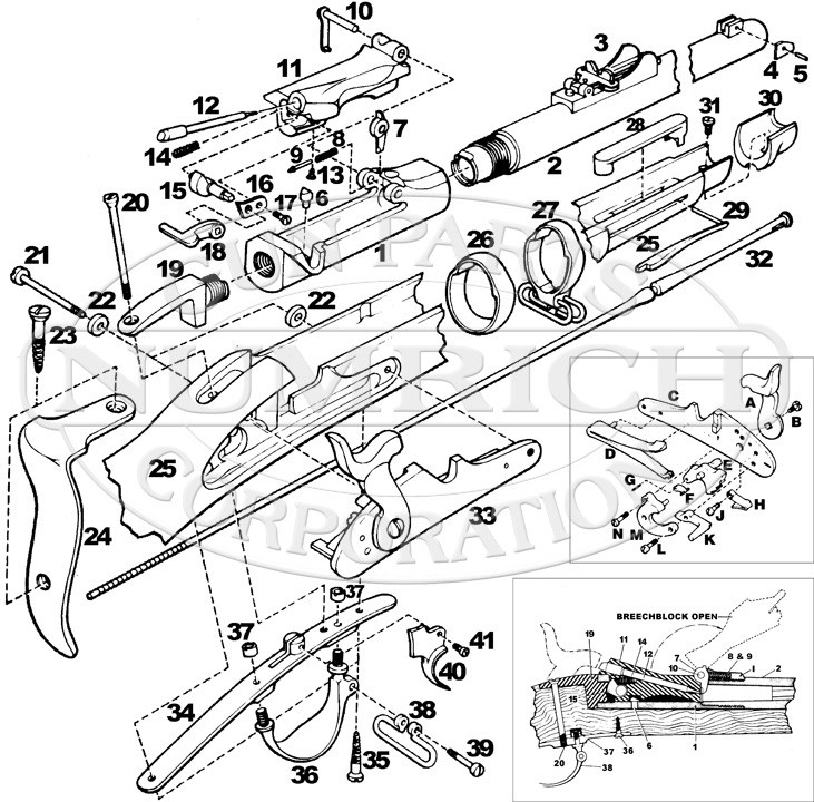 Springfield Model 1863 Tang Screw