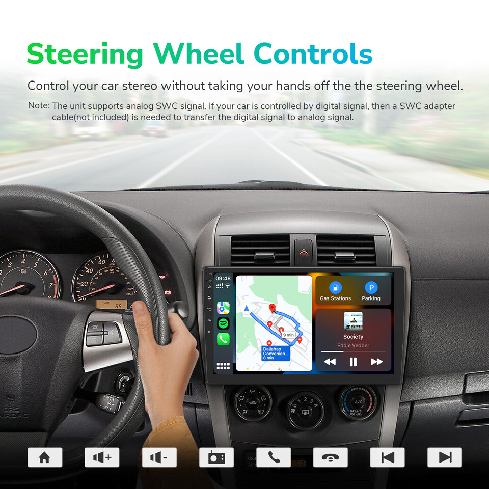 Eonon UA12S Plus Android 13 6+64 Double 2Din 10.1"Smart Car Stereo Radio CarPlay