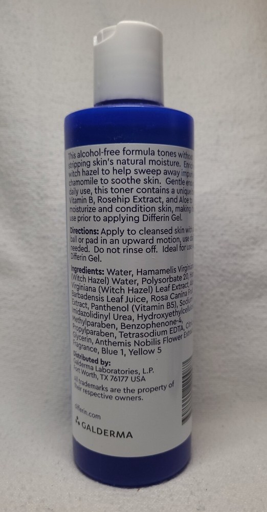 3 Differin Pore-Minimizing Toner w/Witch Hazel ~ 8 oz Each
