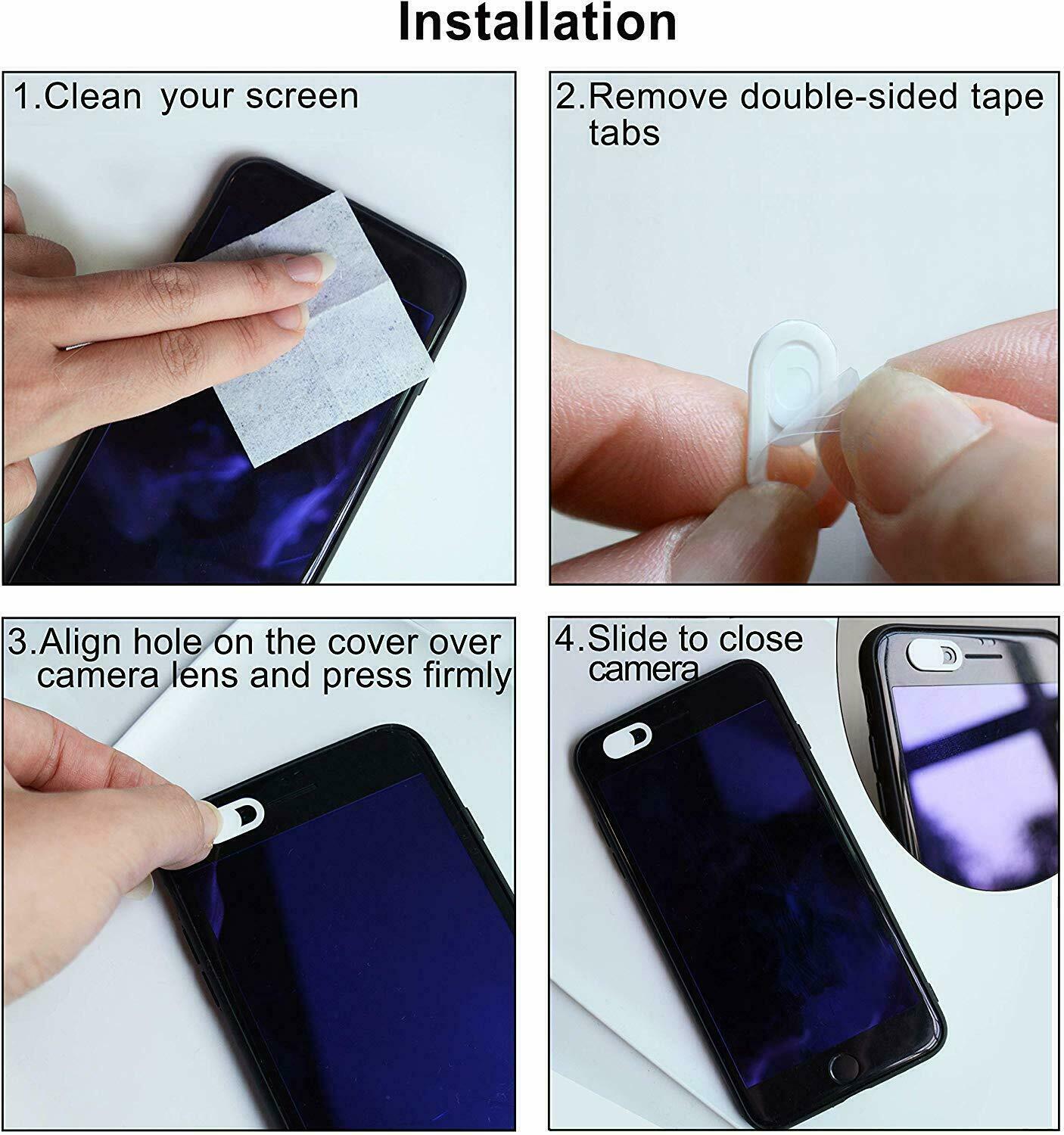 3~6PCS WebCam Cover Slide Camera Privacy Security Protect Sticker-Over 20 Model