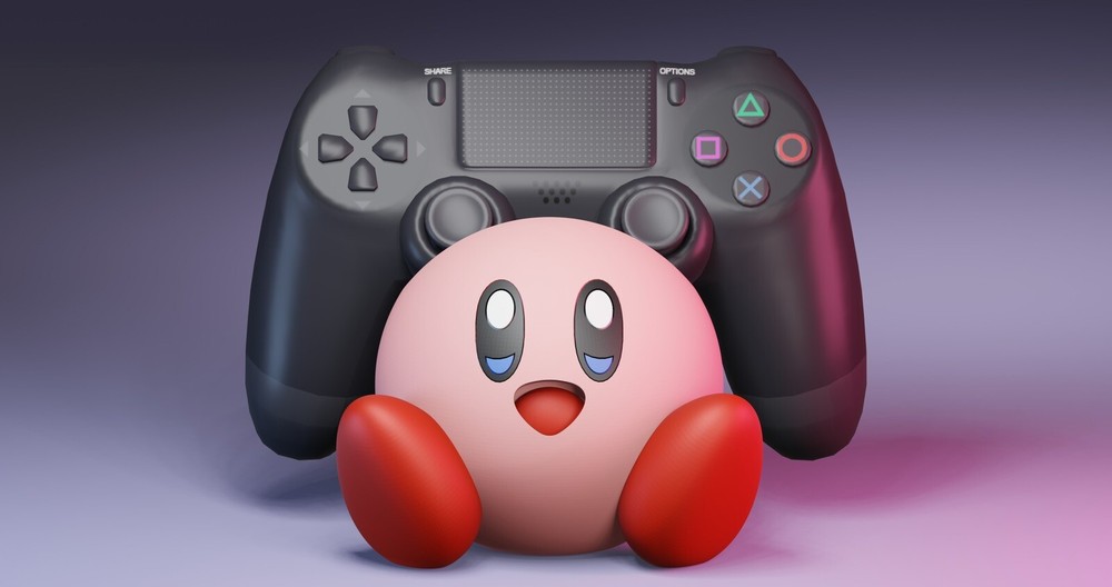 Kirby Controller Stand | Controller Holder | Phone Holder | Game Room Decor