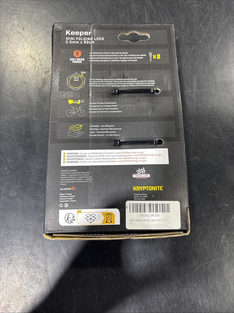 KRYPTONITE KEEPER 510 FOLDING LOCK Brand New