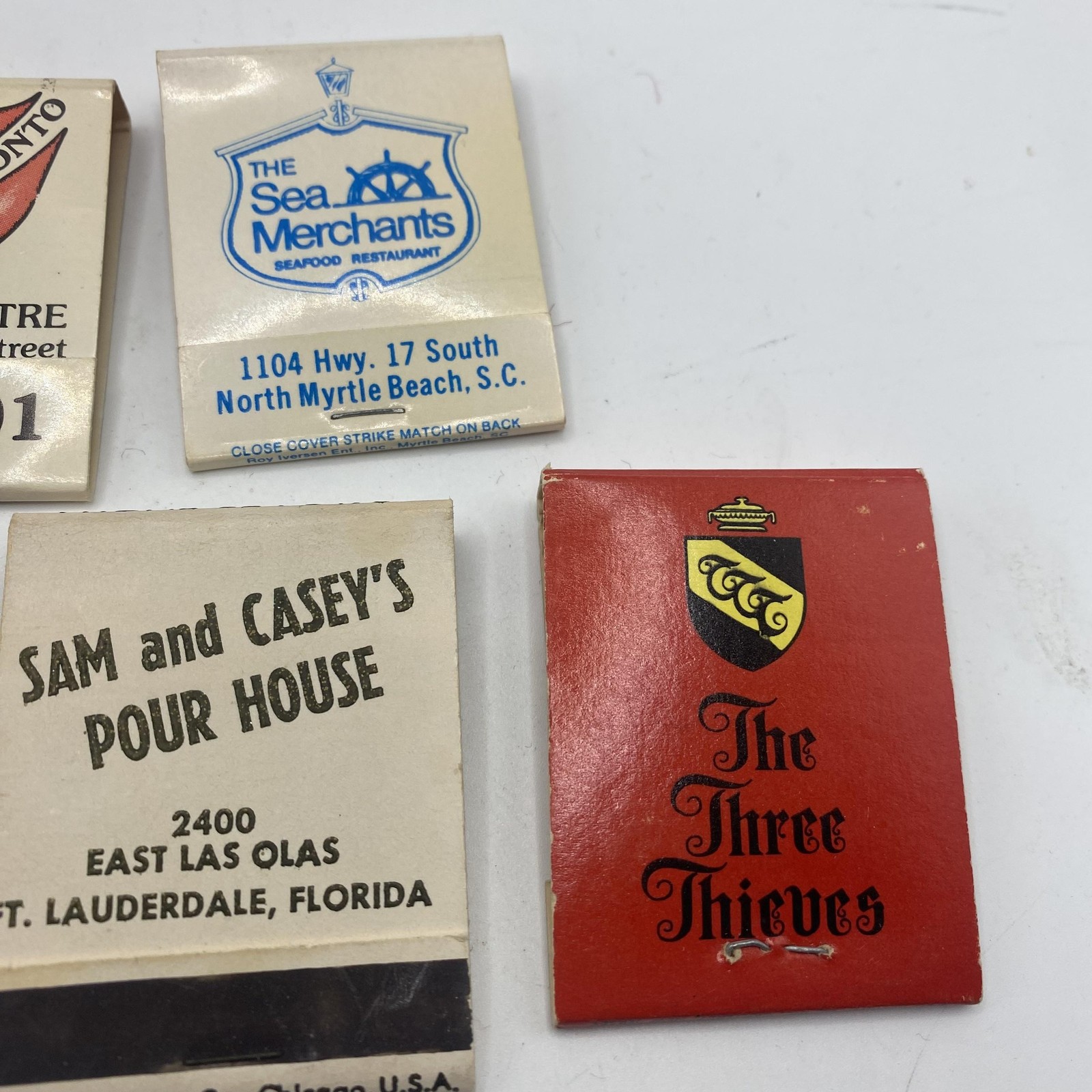 Vintage Restaurant Bar Advertising Matchbooks Lot Of 7 Assorted USA Restaurants
