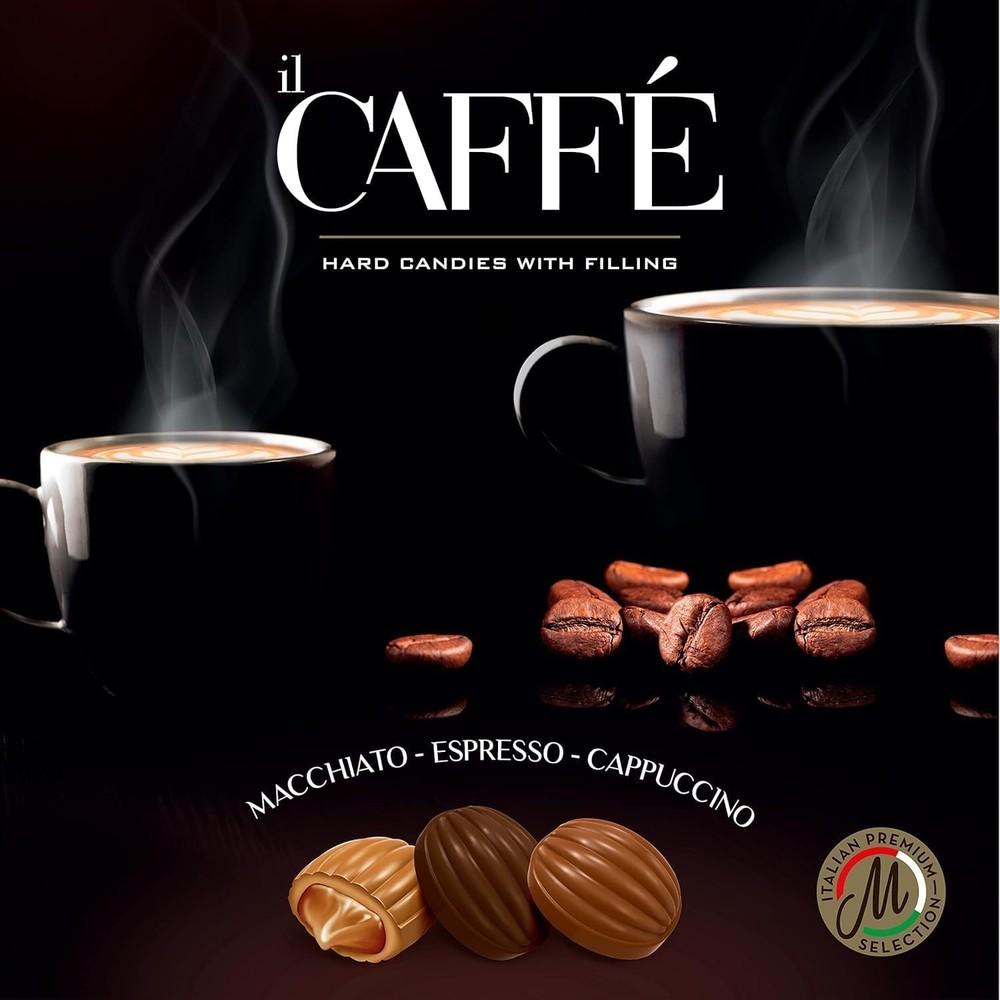 Assorted Coffee Candy Individually Wrapped 7.05 oz Bag, 3mg Caffeine per Har...