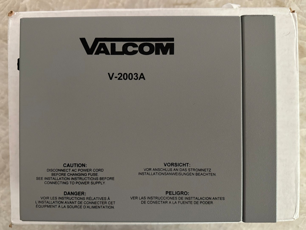 V-2003A VALCOM PAGE CONTROL - DATED: MARCH 2024